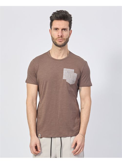 Yes Zee men's crew neck T-shirt with patch pocket YES ZEE | T736-S5000232